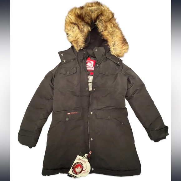 Canada Weather Gear Jackets & Blazers - Canada Weather Gear Womens Parka Coat Removable Faux Fur Hood Black Size M-NEW